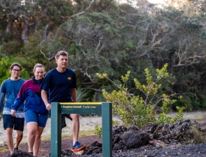 hiking on the island
